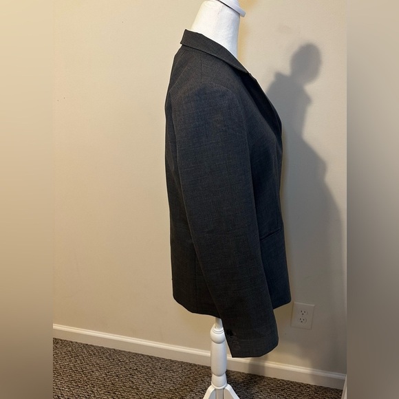 J. Crew Dark Gray Wool Blazer Jacket Size 12 - Picture 5 of 9